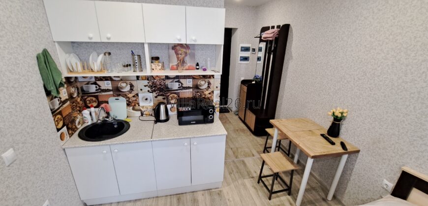 В продаже квартира-студия С РЕМОНТОМ И МЕБЕЛЬЮ.